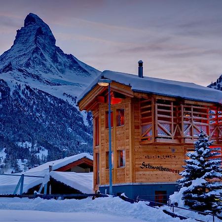 Chalet Schwalbennest Zermatt Bagian luar foto